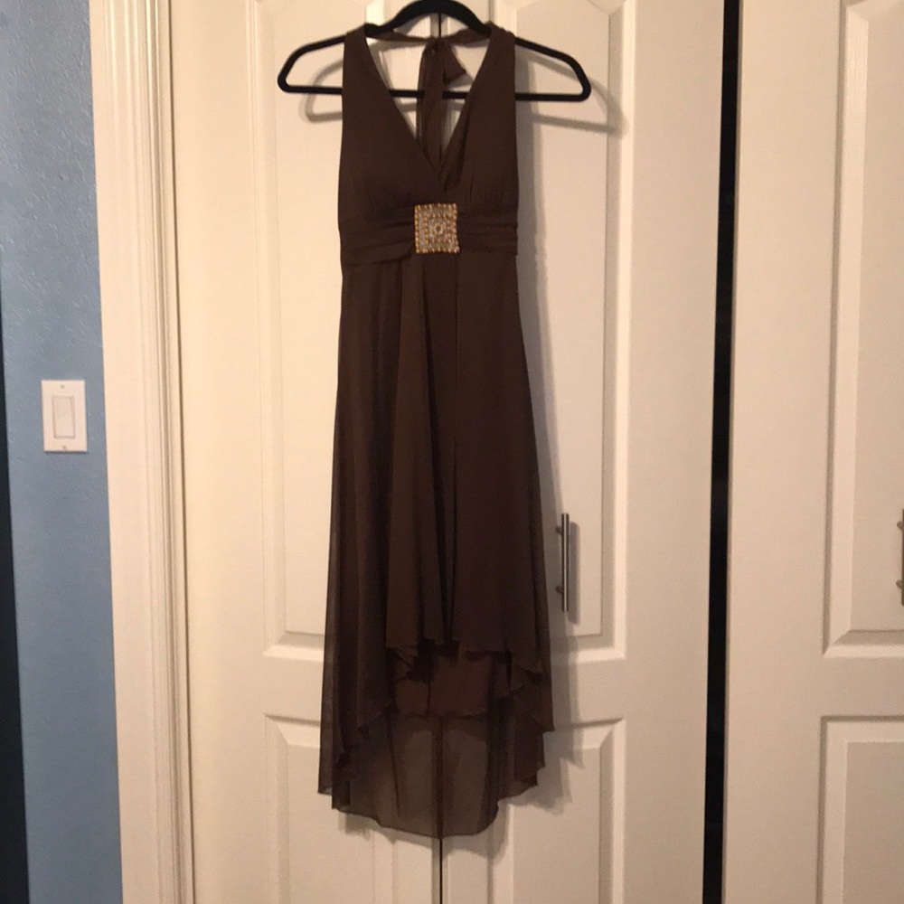 Brown High-low Halter
